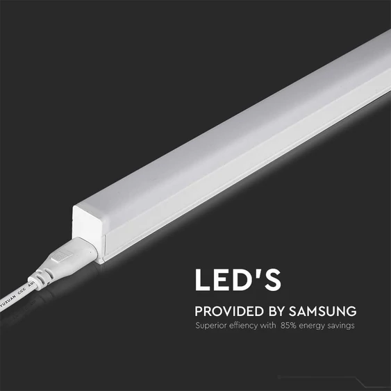 V-TAC LED lámpa 115 cm T5 16W beépített kapcsolóval természetes fehér - SKU 21696