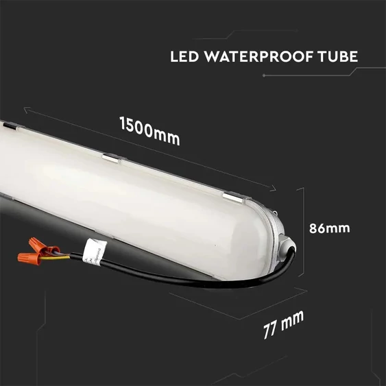 V-TAC LED lámpa 150cm 70W IP65 természetes fehér, 120 Lm/W - SKU 21676