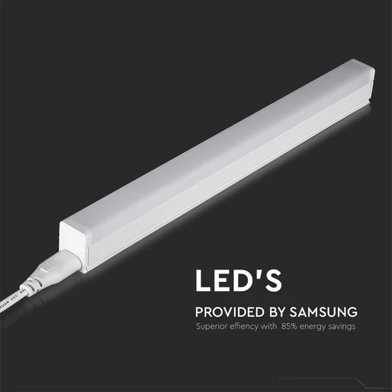 V-TAC LED lámpa 29 cm T5 4W beépített kapcsolóval természetes fehér - SKU 21690