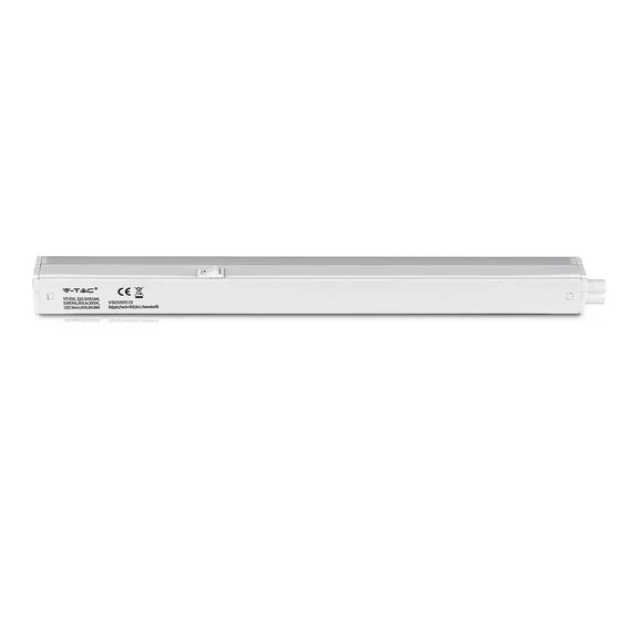 V-TAC LED lámpa 32cm T5 4W beépített kapcsolóval meleg fehér - SKU 689