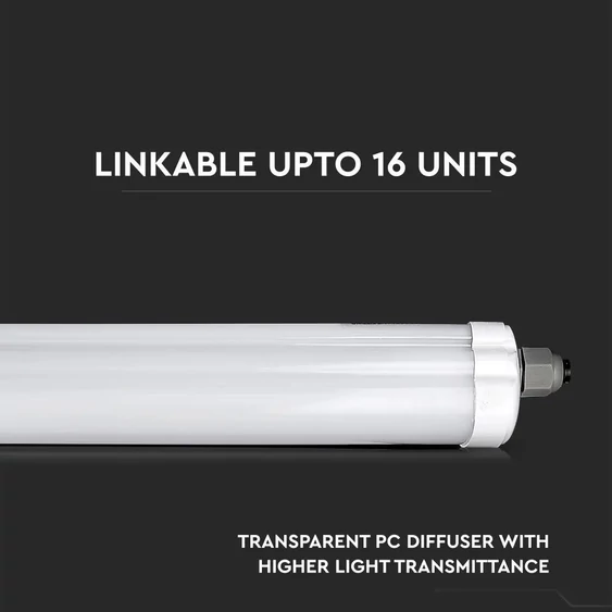 V-TAC LED lámpa 60cm 18W IP65 hideg fehér, 134 Lm/W, CREE SMD-vel (G-széria) - SKU 2162826