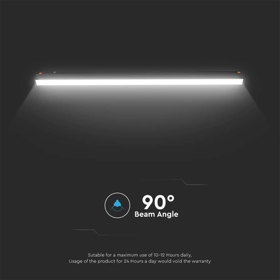 V-TAC LED lineáris lámpa 48V mágneses Smart sínhez 20W, állítható színhőmérséklettel - SKU 6883