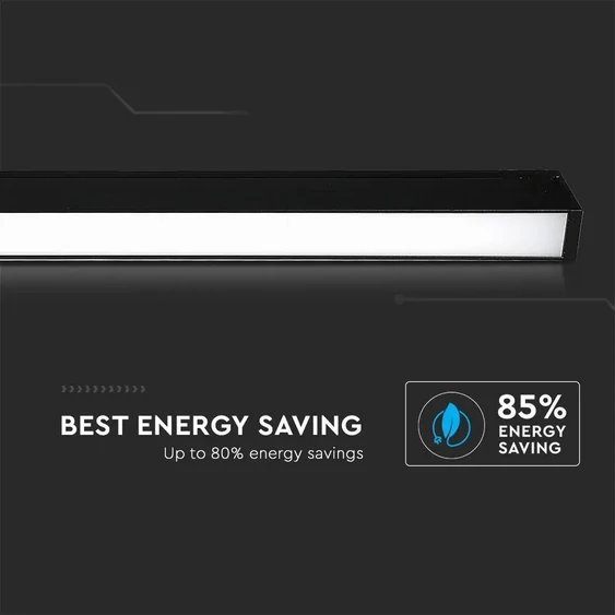 V-TAC LED lineáris lámpa mágneses sínhez 20W CRI>90 meleg fehér - SKU 7954