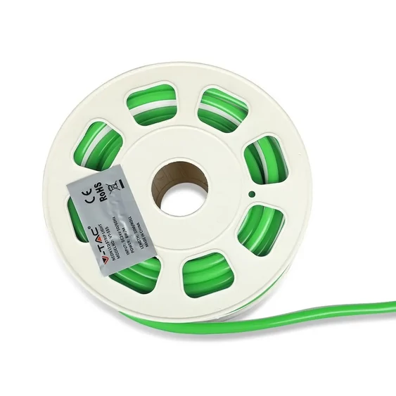 V-TAC LED neon szalag IP65 SMD 2835 chip zöld - SKU 2517