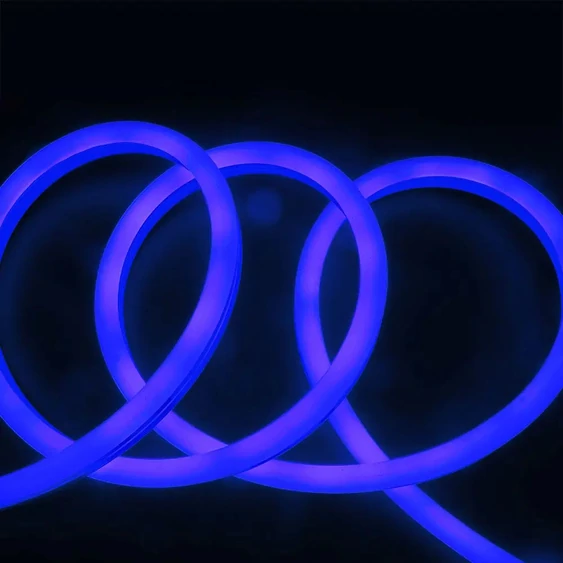 Neon Flex 24V IP68 Blue Cuttable Every 5CM