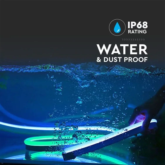 Neon Flex 24V IP68 Blue Cuttable Every 5CM