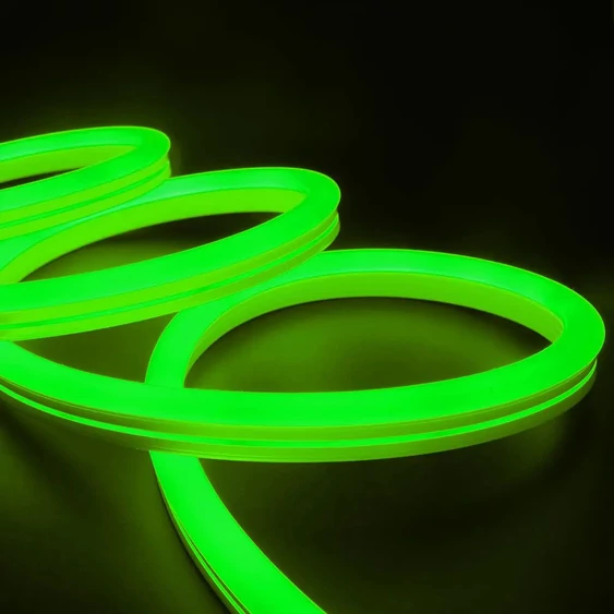 Neon Flex 24V IP68 Green Cuttable Every 5CM