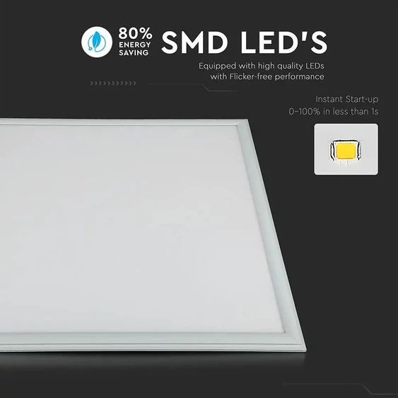 V-TAC LED panel hideg fehér UGR<19 45W 60 x 60cm - SKU 62196
