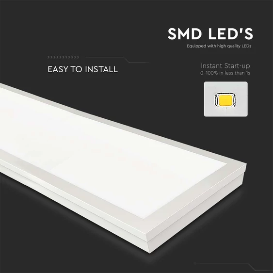 40W LED Surface Panel 1200mmx300mm - 4000K 6 PCS/SET