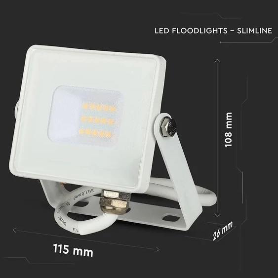 V-TAC LED reflektor 10W természetes fehér Samsung chip - SKU 428