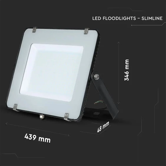 200W LED Floodlight SMD SAMSUNG CHIP G2 Black Body 6400K