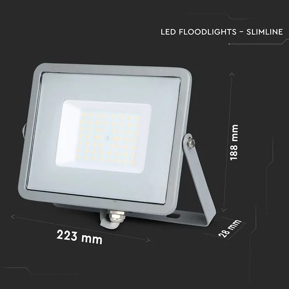 V-TAC LED reflektor 50W hideg fehér Samsung chip - SKU 465