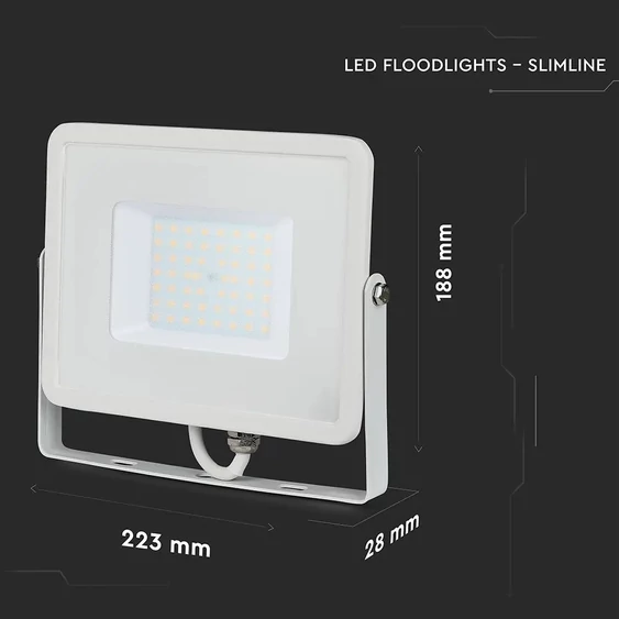 V-TAC LED reflektor 50W természetes fehér Samsung chip - SKU 410
