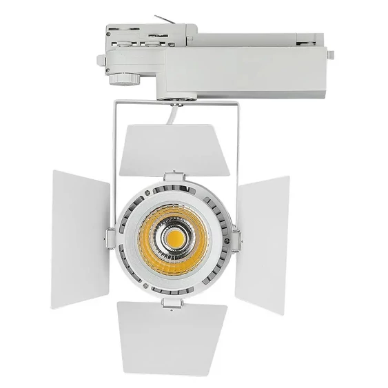 V-TAC LED sínes spotlámpa állítható 33W CRI>90 napfény fehér, fehér ház - SKU 370