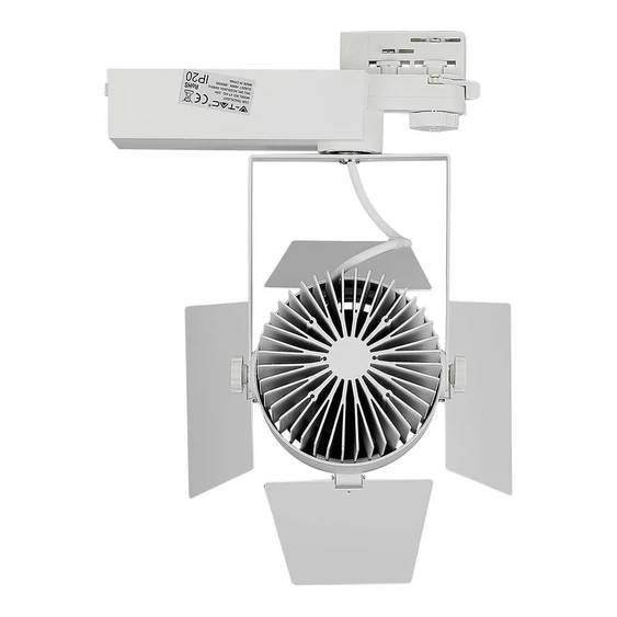 V-TAC LED sínes spotlámpa állítható 33W CRI>90 meleg fehér, fehér ház - SKU 368