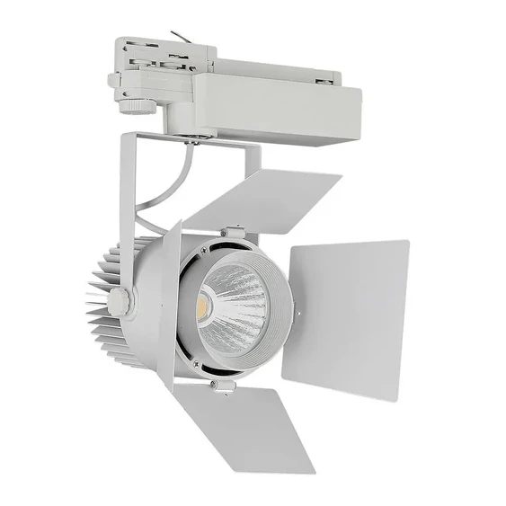V-TAC LED sínes spotlámpa állítható 33W CRI>90 meleg fehér, fehér ház - SKU 368