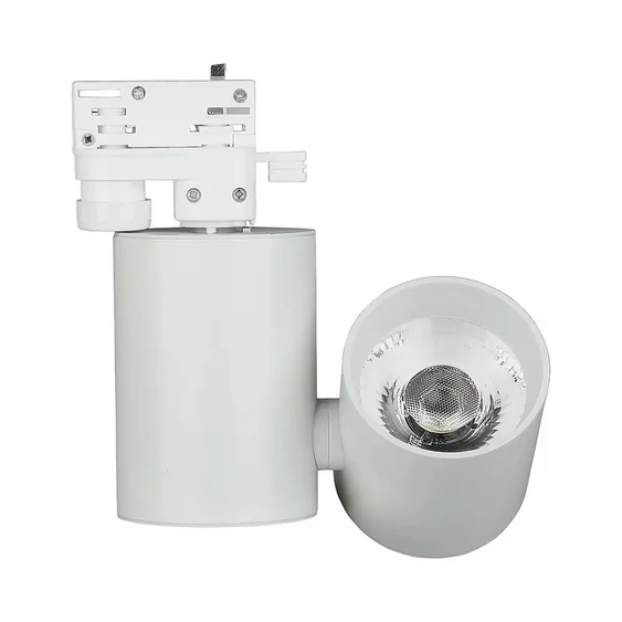 V-TAC LED sínes spotlámpa állítható CRI>95 15W hideg fehér, fehér házzal - SKU 1300