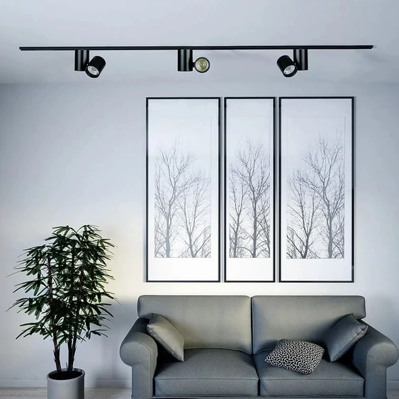 V-TAC LED sínes spotlámpa állítható CRI>95 15W hideg fehér, fekete házzal - SKU 1303