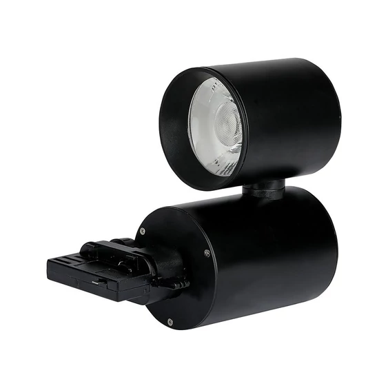 V-TAC LED sínes spotlámpa állítható CRI>95 15W hideg fehér, fekete házzal - SKU 1303