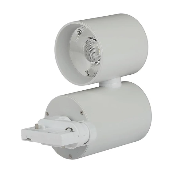 V-TAC LED sínes spotlámpa állítható CRI>95 15W meleg fehér, fehér házzal - SKU 1298
