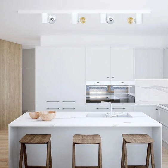 V-TAC LED sínes spotlámpa állítható CRI>95 15W meleg fehér, fehér házzal - SKU 1298