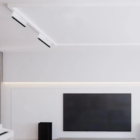 V-TAC LED sínes spotlámpa dönthető 25W CRI>90 UGR<19 meleg fehér - SKU 20009