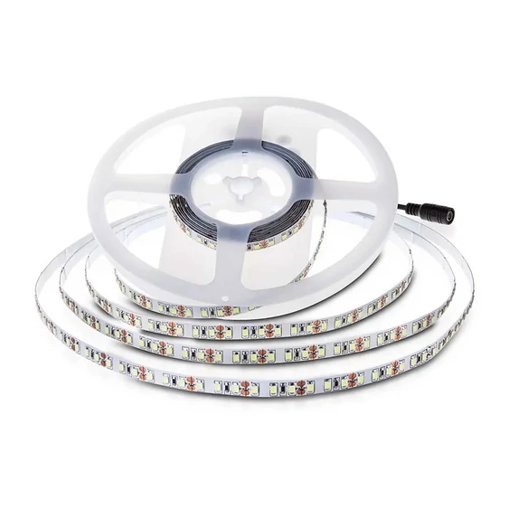 V-TAC LED szalag IP20 SMD 2835 chip 120 db/m meleg fehér, 100 Lm/W - SKU 212622