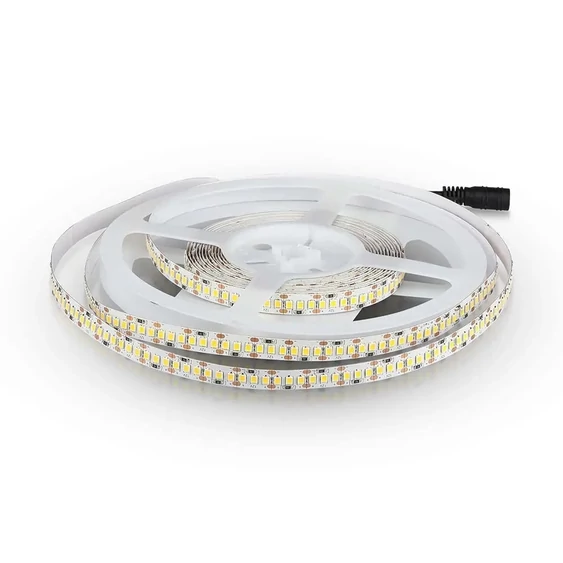 V-TAC LED szalag IP20 SMD 2835 chip 204 db/m meleg fehér, 100 Lm/W - SKU 212461