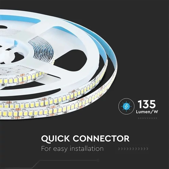 LED Strip SMD2835 - 238 LEDs 24V IP20 6400K  135LM/W