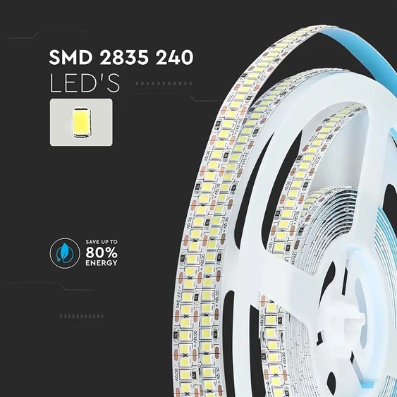 LED Strip SMD2835 - 240 LEDs High Lumen 6400K IP20
