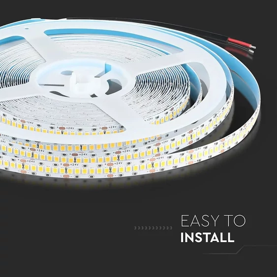 V-TAC LED szalag IP20 SMD 2835 chip 240 db/m természetes fehér, 110 Lm/W - SKU 21321