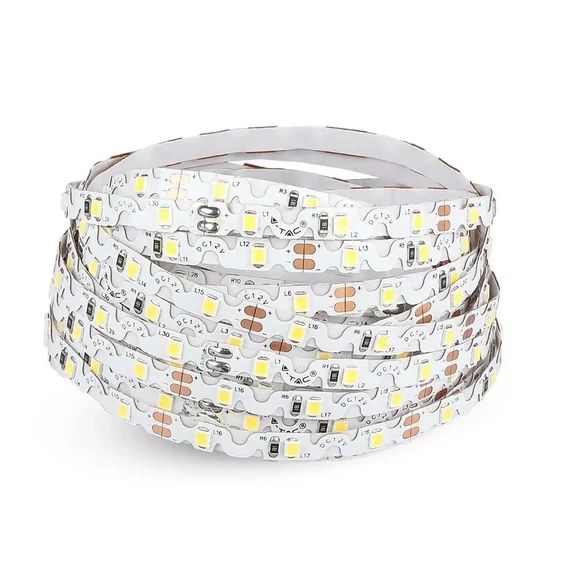 V-TAC LED szalag IP20 SMD 2835 chip 60 db/m meleg fehér - SKU 212559