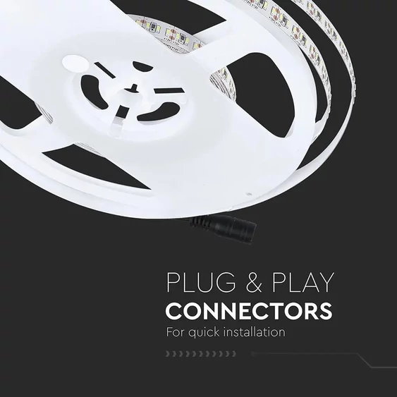 V-TAC LED szalag IP20 SMD 3014 chip 204 db/m természetes fehér - SKU 2405