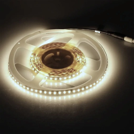 V-TAC LED szalag IP20 SMD 3528 chip 120 db/m természetes fehér, 100 Lm/W - SKU 212042