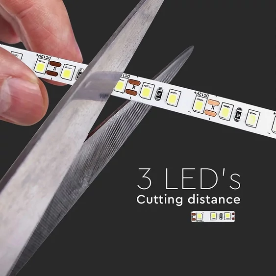 V-TAC LED szalag IP20 SMD 3528 chip 120 db/m természetes fehér - SKU 2042