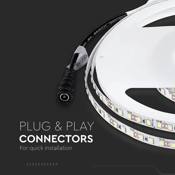 V-TAC LED szalag IP20 SMD 3528 chip 120 db/m természetes fehér - SKU 2042