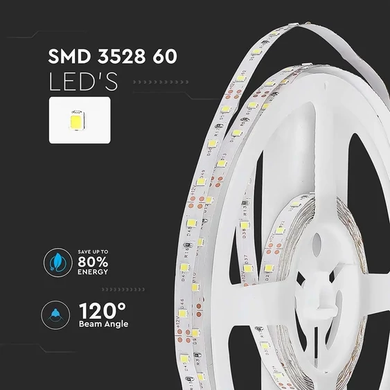 LED Strip SMD3528 - 60LEDs 3000K IP20