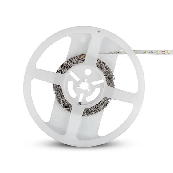 V-TAC LED szalag IP20 SMD 3528 chip 60 db/m meleg fehér - SKU 2016