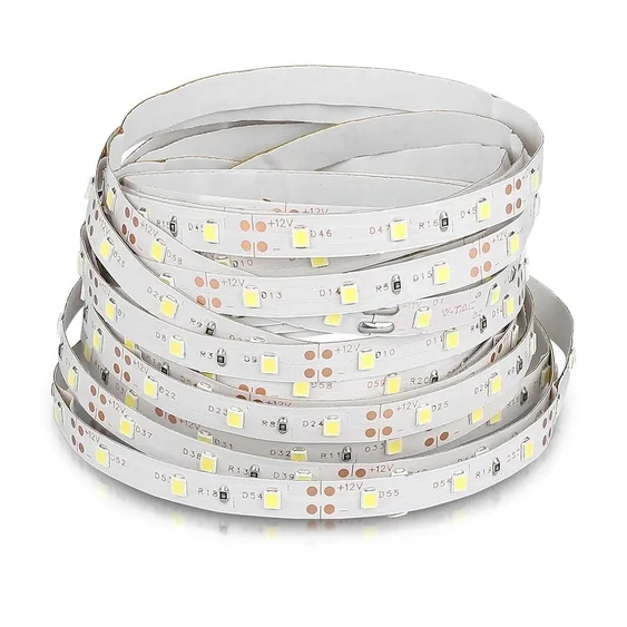 V-TAC LED szalag IP20 SMD 3528 chip 60 db/m természetes fehér, 100 Lm/W - SKU 212041