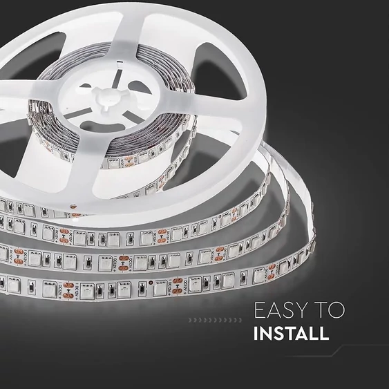 V-TAC LED szalag IP20 SMD 5050 chip 60 db/m természetes fehér - SKU 2143