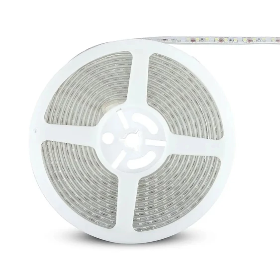 V-TAC LED szalag IP65 SMD 3528 chip 120 db/m hideg fehér - SKU 2037