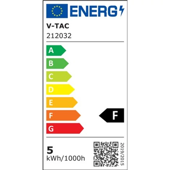 V-TAC LED szalag IP65 SMD 3528 chip 60 db/m meleg fehér - SKU 212032