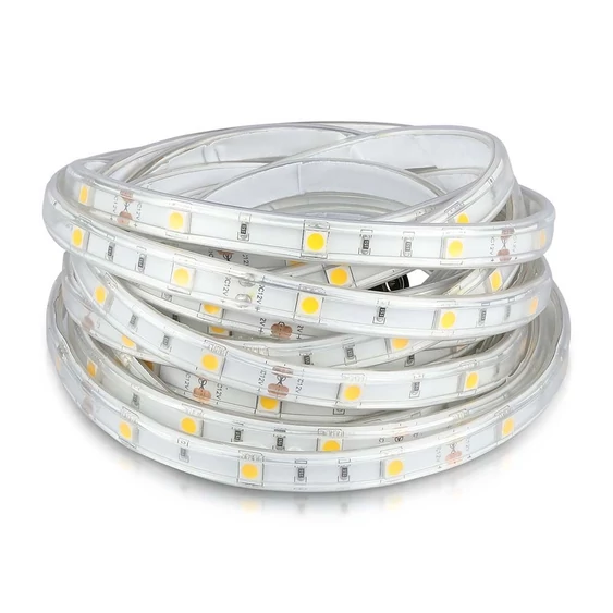 V-TAC LED szalag IP65 SMD 5050 chip 30 db/m meleg fehér - SKU 212145