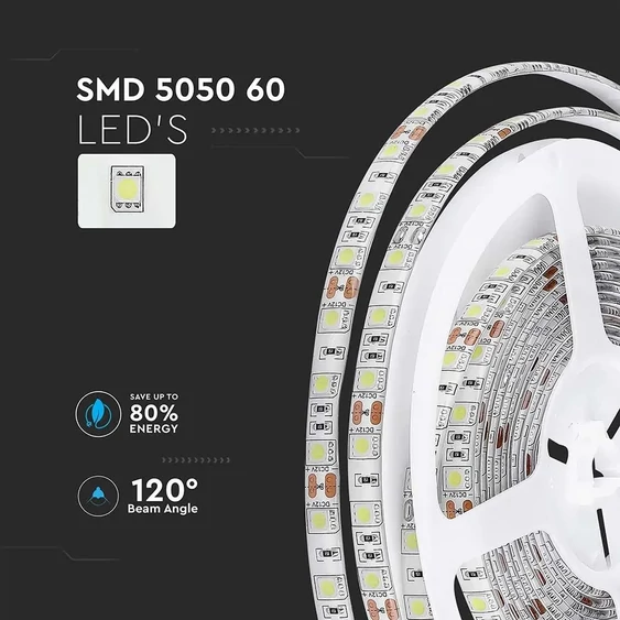 LED Strip SMD5050 - 60 LEDs 4500K IP65