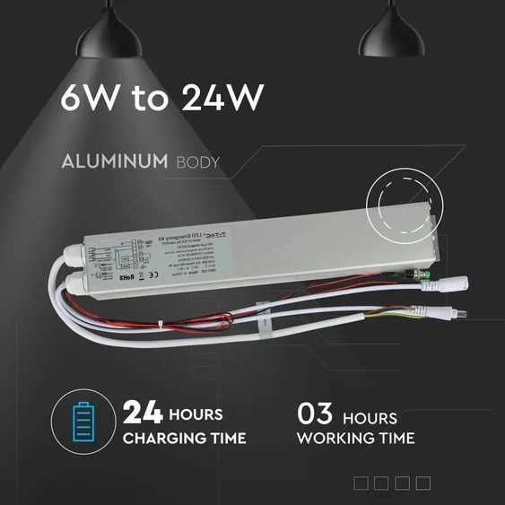 V-TAC LED vészvilágító készlet 24W - SKU 8275