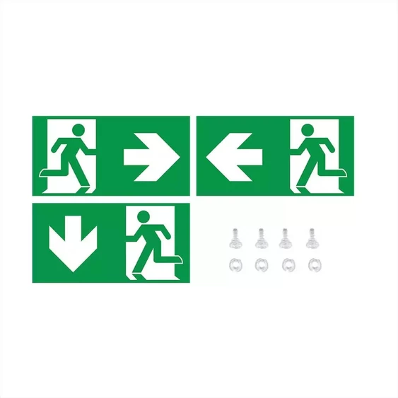 2W LED Recesed Fixed Emergency Exit Light 6000K