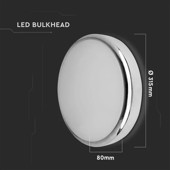 V-TAC mennyezeti 14W LED króm lámpatest, állítható színhőmérséklettel - SKU 20092
