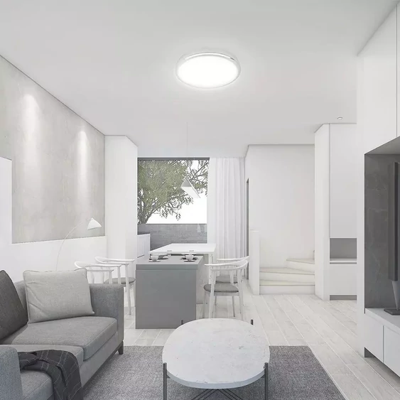 V-TAC mennyezeti 14W LED króm lámpatest, állítható színhőmérséklettel - SKU 20092