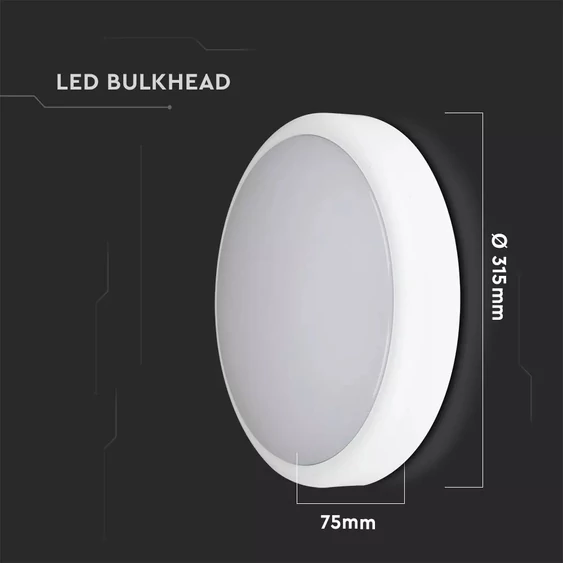 V-TAC mennyezeti 14W LED lámpatest, állítható színhőmérséklettel, vészakkumulátorral - SKU 20090
