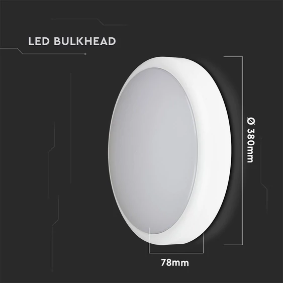 V-TAC mennyezeti 20W LED lámpatest, állítható színhőmérséklet, szenzorral és akkuval - SKU 2120096